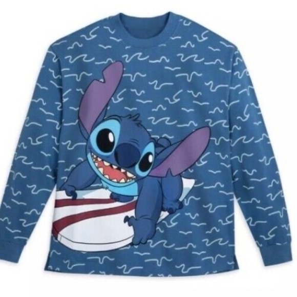Disney Tops - Walt Disney World Stitch Celebration Crew Surfing 2XL Pull Over - NEW